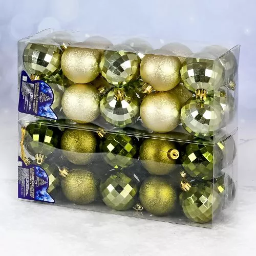 Ялинкові кульки 5см 20шт/наб Stenson 9724