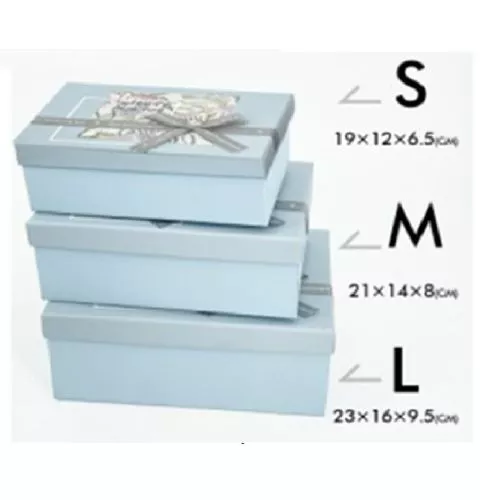 Коробка подарункова "Colorful" 3шт/наб 23*16*10/21*14*8/19*12*7см Stenson R33286B