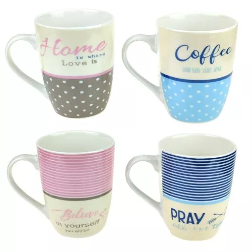 Чашки "Motivation" 4пр/наб 360мл Stenson R89052