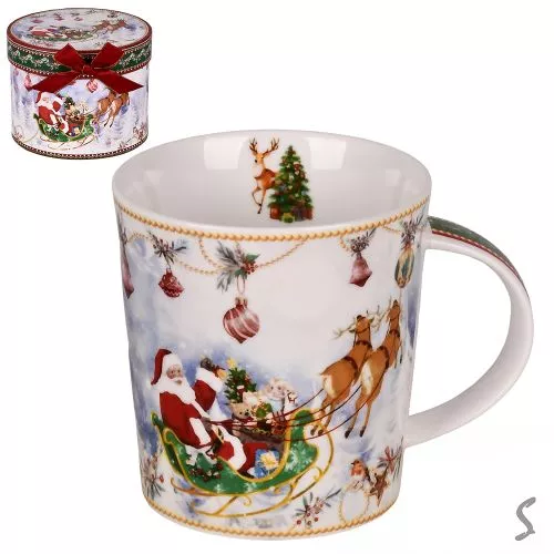 Чашка новорічна "Santa" 320мл Stenson R36277