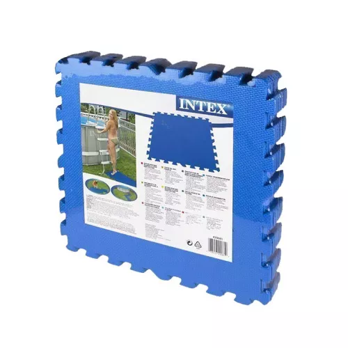 Мат-підкладка Intex 29081 (для басейнів, ▭ 50*50 см, товщина 1 см, ціна за 8 шт в упаковці, загальна пллоща: 2 м²) фото 4