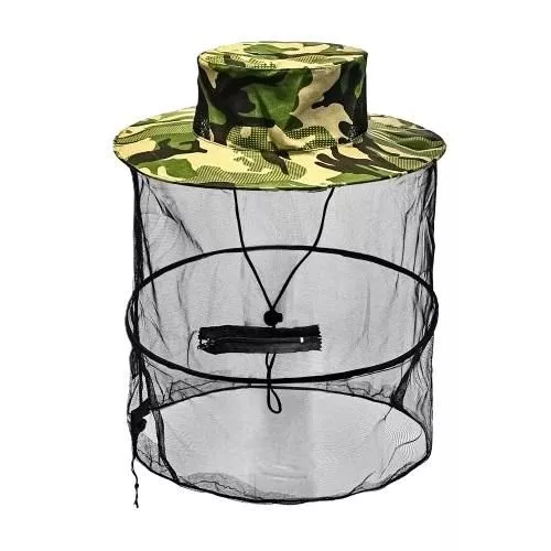 Капелюх-накомарник із застібкою-блискавкою 37см Sams Fish SF24293