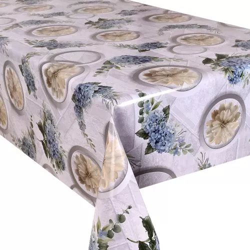 Скатертина-клейонка ПВХ 3-хшар. глянсова на ткан. основі Glossy 1.37*20м Stenson MA-5423