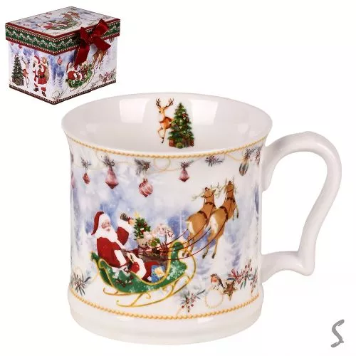 Чашка новорічна "Santa" 420мл Stenson R36274