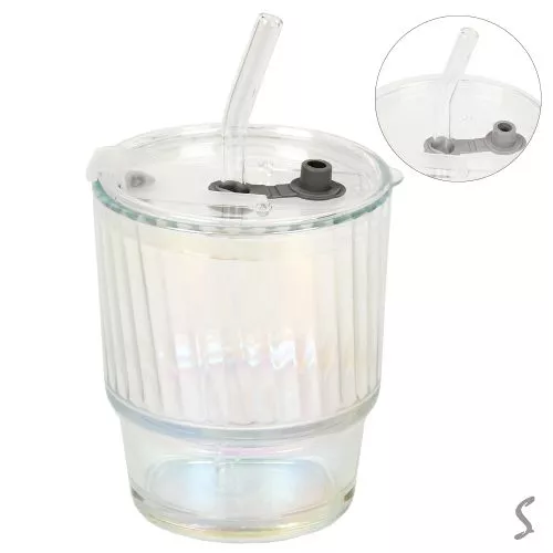 Склянка з кришкою та трубочкою "Classic" 250мл Stenson R41222